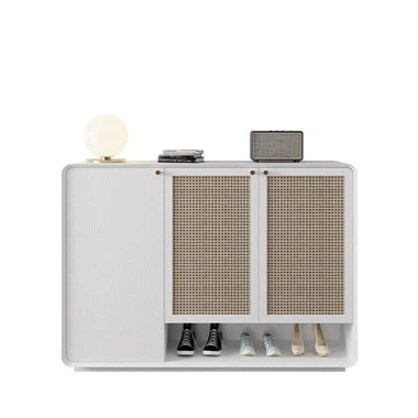 Kabinè soulye Rattan