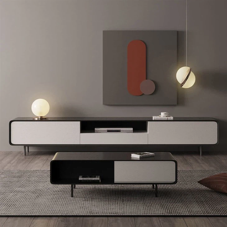 Walnut Veneer TV Cabinet